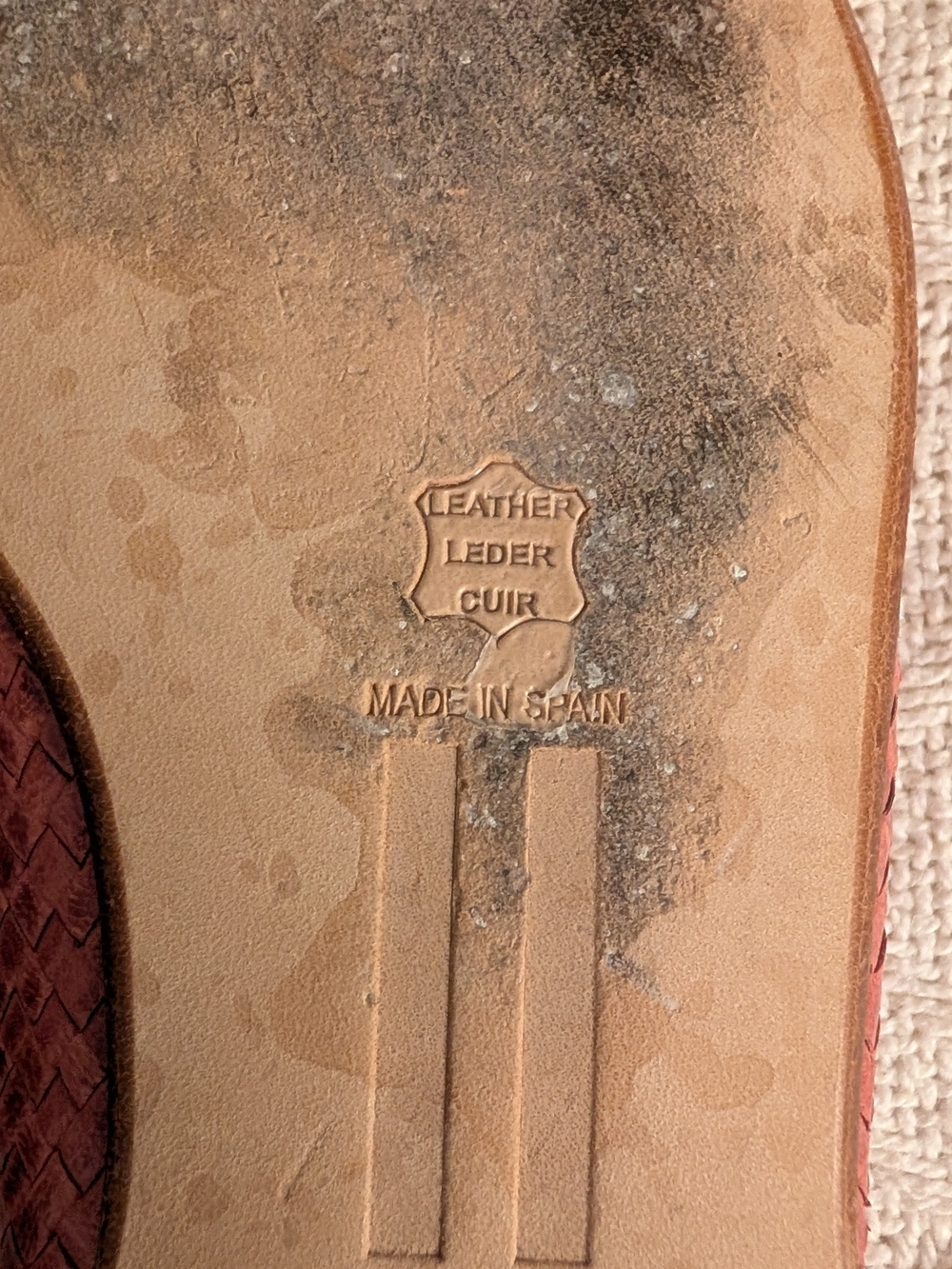 Miista Woven Leather Flats in Rust - Picture 6 of 6